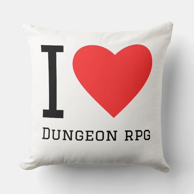Ich liebe Dungeon RPG  Kissen (Vorderseite)