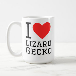 Ich liebe Echsen Gecko Kaffeetasse