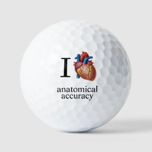 Ich liebe {echtes Herz] Anatomische Genauigkeit -  Golfball