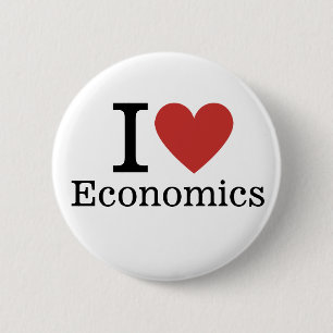 Ich ❤️ Liebe Economics CUSTOM-Buttone Button