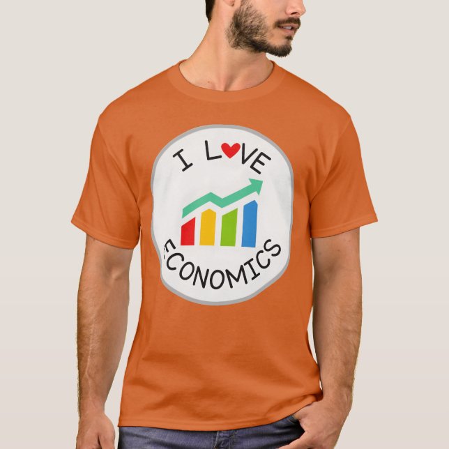 Ich liebe Economics-Mädchen T-Shirt (Vorderseite)