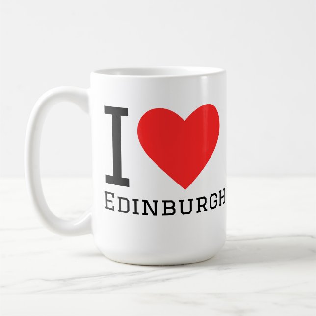 Ich liebe Edinburgh  Kaffeetasse (Links)