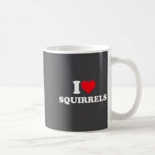 Ich liebe Eichhörnchen Herz Tierliebhaber Kaffeetasse