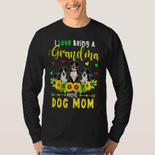 Ich Liebe ein Oma und Hund Mama Entlebucher Mou T-Shirt
