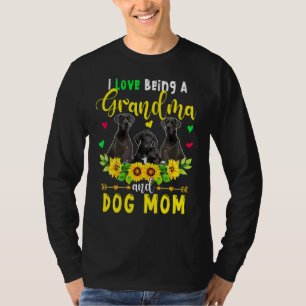 Ich Liebe ein Oma und Hund Mama große Dan Sunf T-Shirt