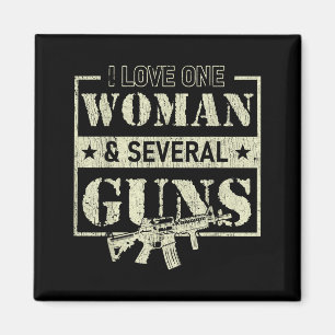 Ich liebe eine Frau mehrere Waffen Magnet