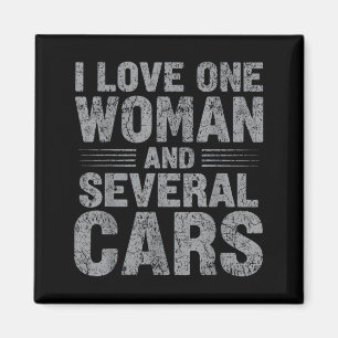Ich liebe eine Frau und mehrere lustige Autotyp Gr Magnet