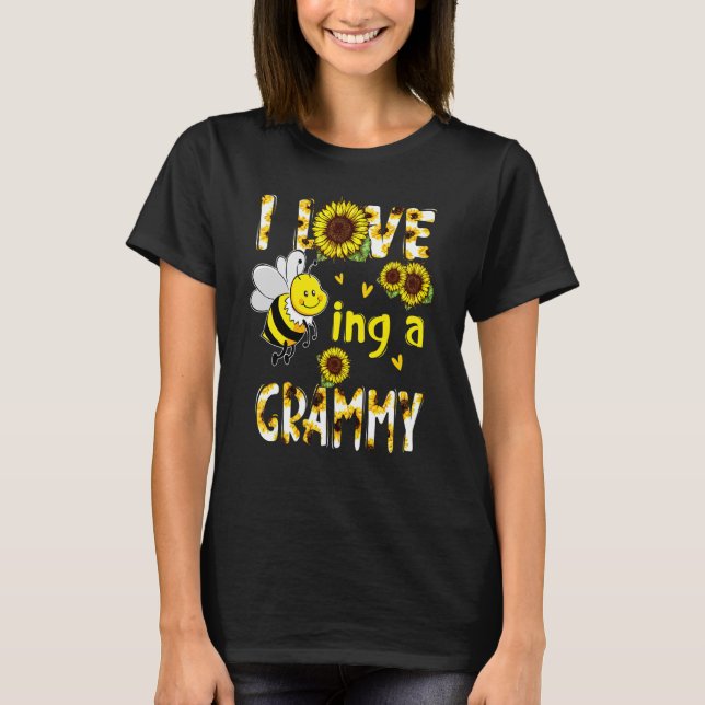 Ich Liebe, eine graue Sonnenblumenmutter zu sein T-Shirt (Vorderseite)