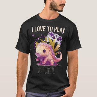 Ich Liebe, eine große Axolotl Amphibien mexikanisc T-Shirt
