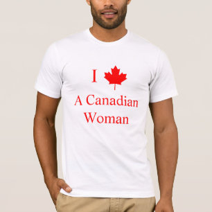 Ich Liebe eine kanadische Frau T-Shirt