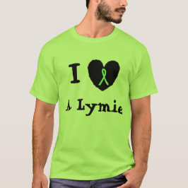 Ich Liebe eine Lymie, Herz mit Lyme Awareness Ribb T-Shirt