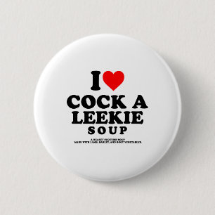 Ich liebe eine schottische Lauchsuppe, schottische Button