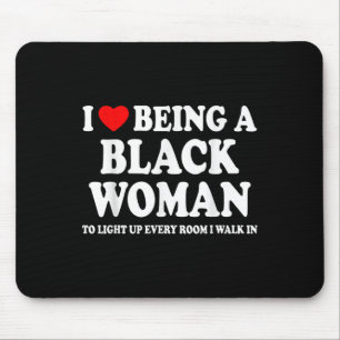 Ich liebe eine schwarze Frau Black History Month  Mousepad