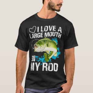 Ich Liebe einen großen Mund auf meiner Runde für A T-Shirt