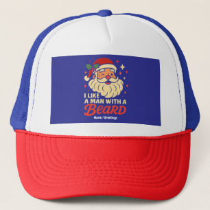 Ich Liebe einen Mann mit Bart Weihnachtsmann lusti Truckerkappe