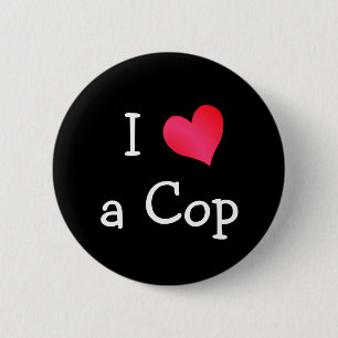 Ich Liebe einen Polizist Button