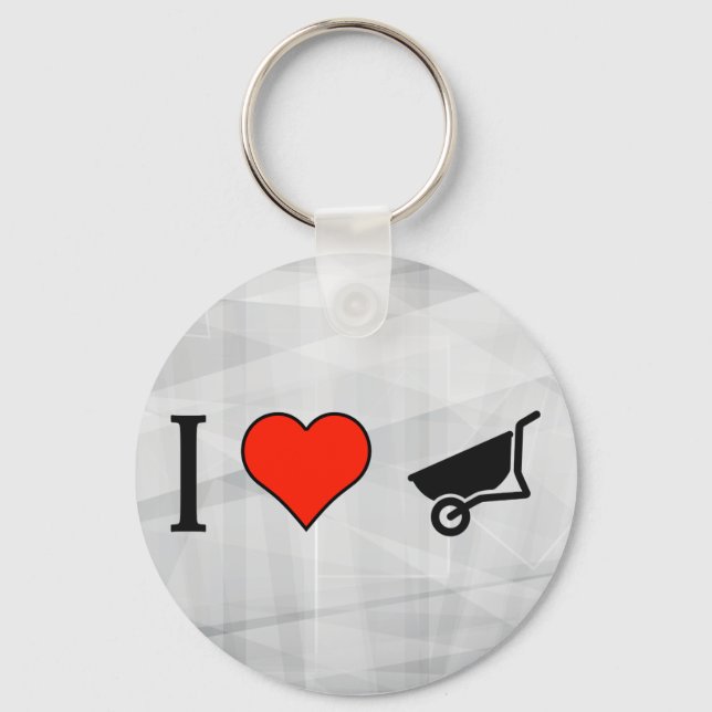 Ich Liebe, einen Rollstuhl zu putzen Schlüsselanhänger (Vorderseite)