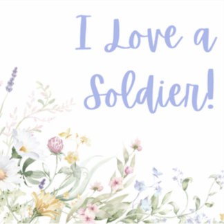Ich liebe einen Soldaten Aufkleber