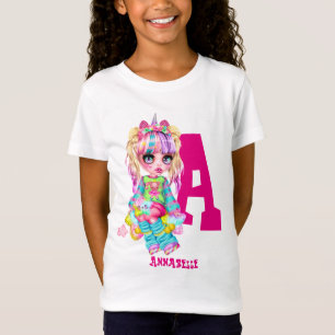 Ich liebe Einhörner Kawaii Chibi Mädchen Namens Ge T-Shirt