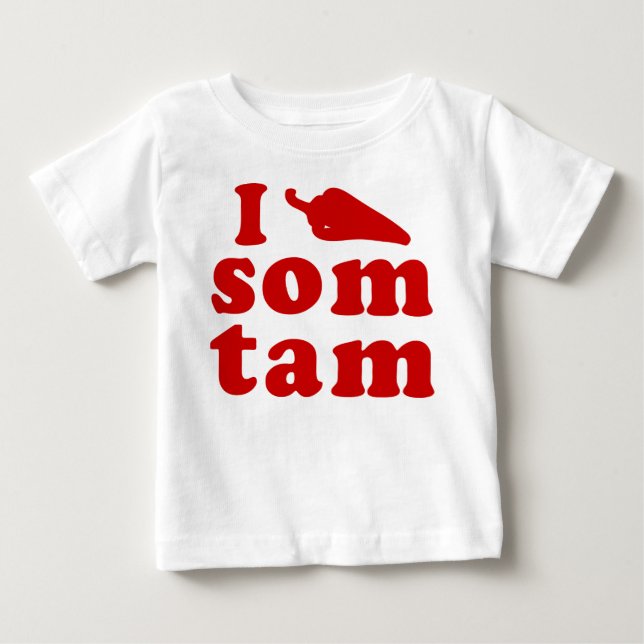 Ich Liebe einige Tam Thai Isai Essen Baby T-shirt (Vorderseite)