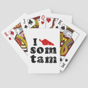 Ich Liebe einige Tam Thai Isai Essen Spielkarten