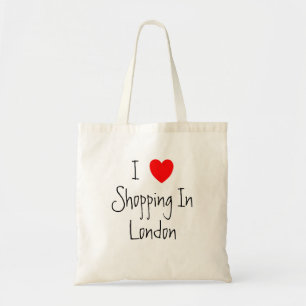 Ich liebe Einkaufen in London Tragetasche