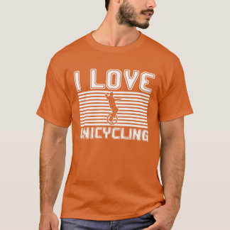Ich liebe Einradfahrende Freunde T-Shirt
