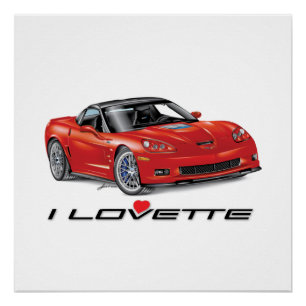 ICH LIEBE EINZIGARTIGE AUTODESIGN POSTER