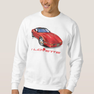 ICH LIEBE EINZIGARTIGE AUTODESIGN SWEATSHIRT