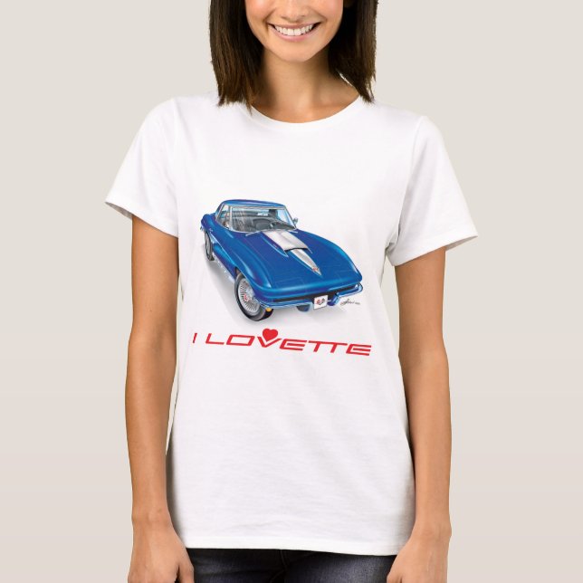 ICH LIEBE EINZIGARTIGE AUTODESIGN T-Shirt (Vorderseite)
