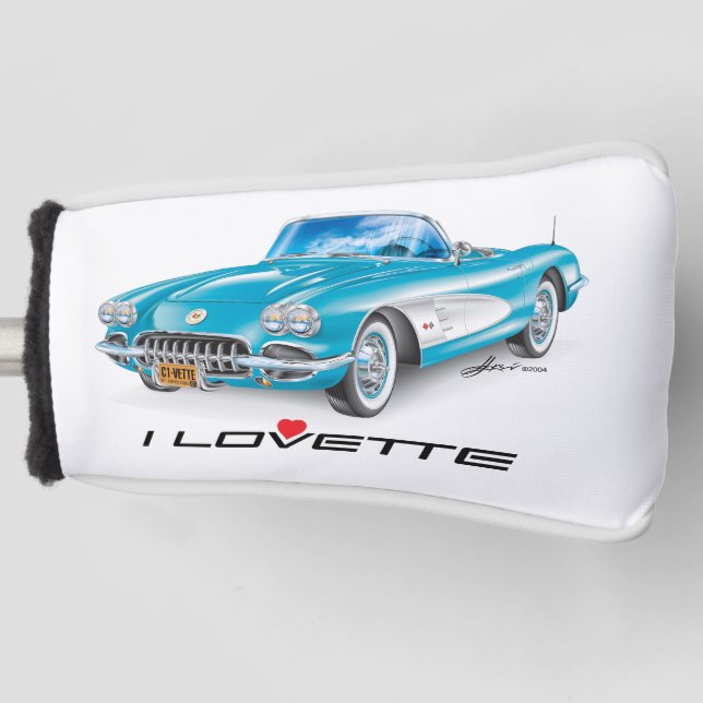 Ich liebe einzigartiges Auto-Design Golf Kopfbedec Headcover (Vorderseite)
