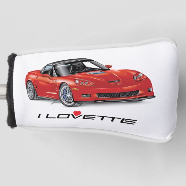 Ich liebe einzigartiges Autodesign Golf Kopfbedeck Headcover (Vorderseite)