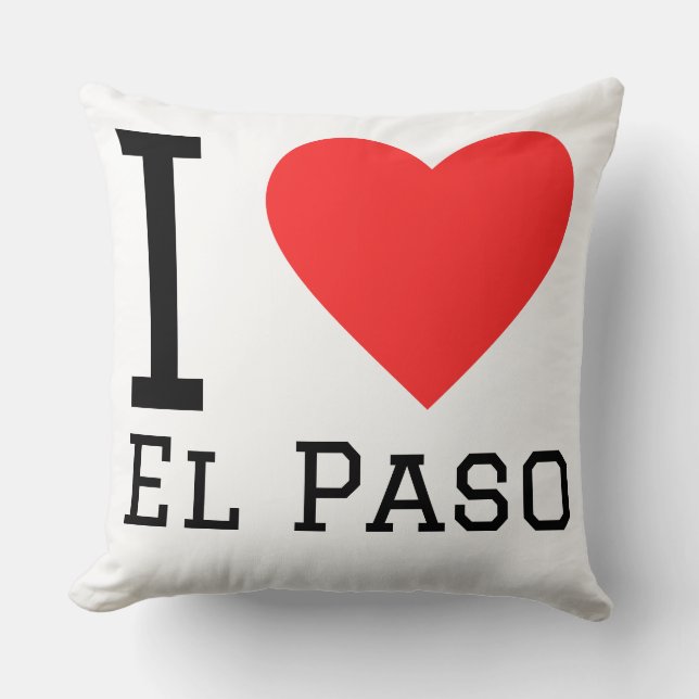 Ich liebe El Paso Kissen (Vorderseite)