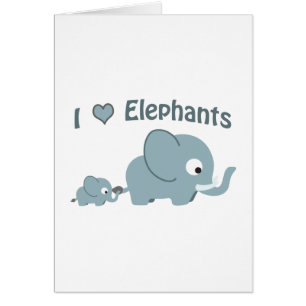 Ich Liebe Elefanten.