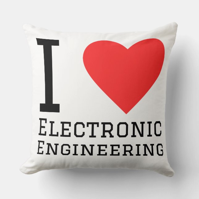 Ich liebe Elektronik  Kissen (Vorderseite)