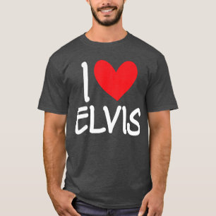 Ich liebe Elvis Name Personalisiert Männer Typ BFF T-Shirt