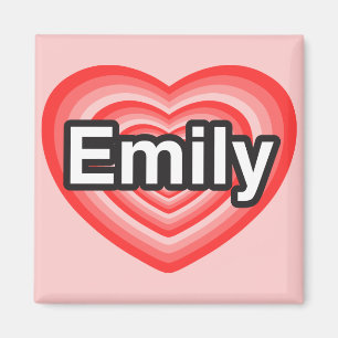 Ich Liebe Emily. Ich Liebe dir Emily. Herz Magnet