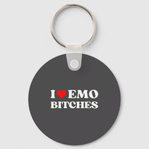 Ich liebe Emo Es Lustiger Zitat Rotes Herz Emo Mäd Schlüsselanhänger