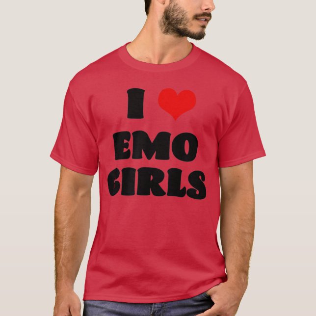 Ich liebe Emo-Mädchen Ich Herz Emo Mädchen Shirt G (Vorderseite)