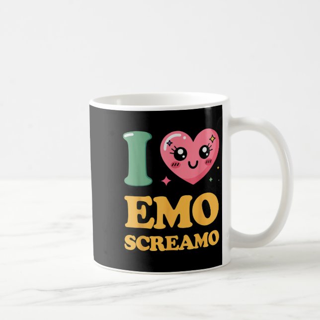 Ich liebe Emo Screamo  Kaffeetasse (Rechts)