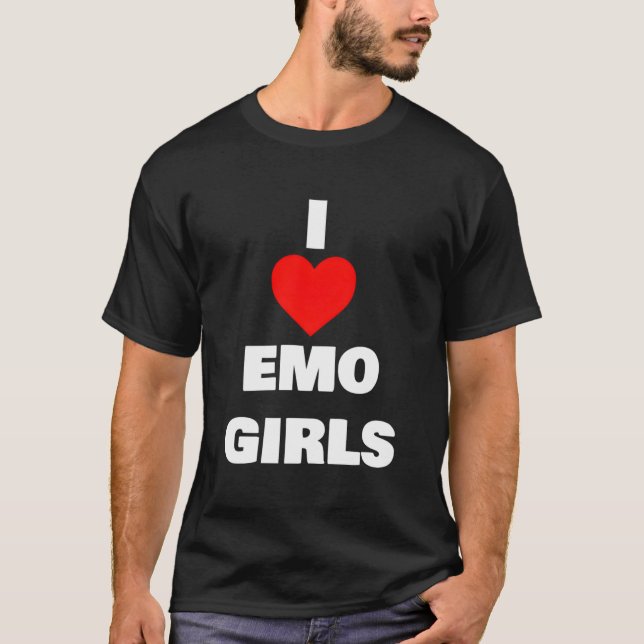 Ich liebe Emo T-Shirt (Vorderseite)