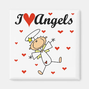 Ich liebe Engel T-Shirts und Geschenke Magnet