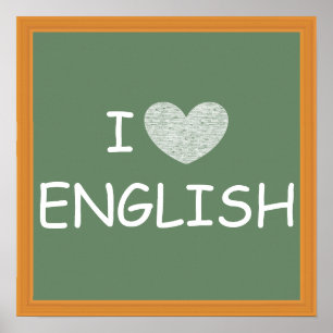 Ich Liebe Englisch Poster