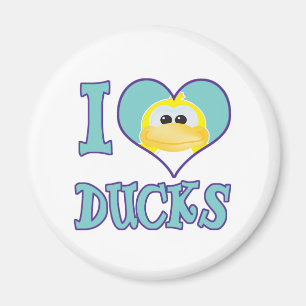 Ich liebe Enten Magnet