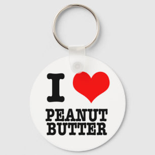 ICH LIEBE ERDNUSSBUTTER SCHLÜSSELANHÄNGER