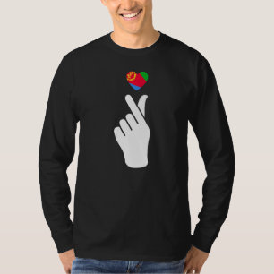 Ich Liebe Eritrea mit eritreischer Fahne im Herzen T-Shirt