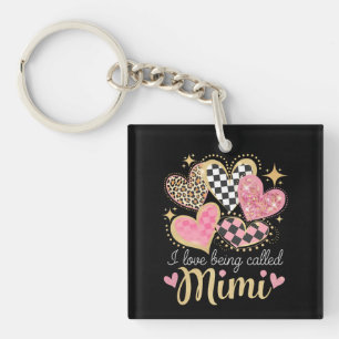 Ich liebe es, an Muttertag Mimi Oma Mama genannt z Schlüsselanhänger