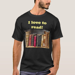 Ich liebe es, Antiquarische Vintage-Bücher zu lese T-Shirt