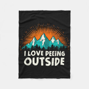 Ich liebe es, beim Camping draußen zu pinkeln, Hum Fleecedecke
