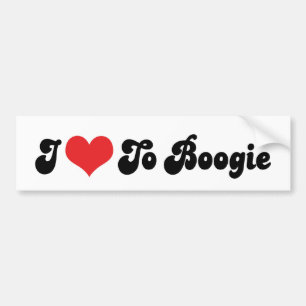Ich liebe es, Boogie-Aufkleber Autoaufkleber
